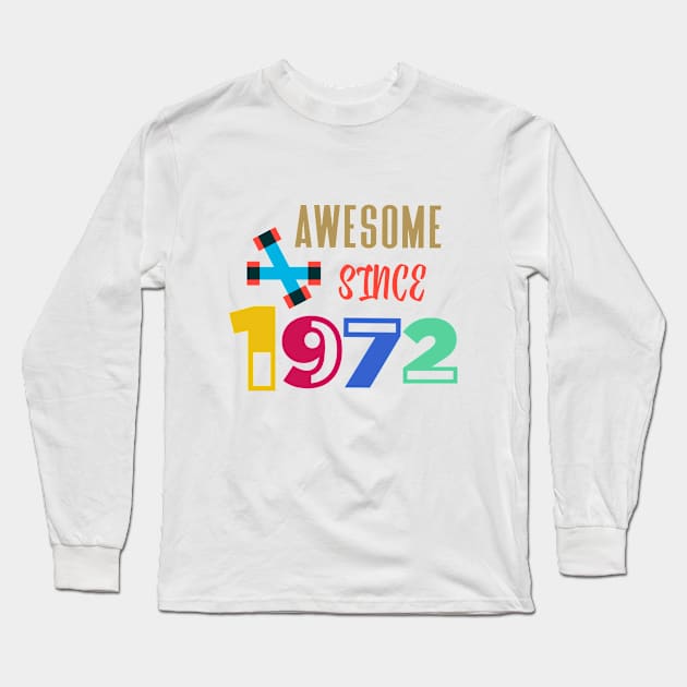 52nd birthday gift Long Sleeve T-Shirt by Design stars 5